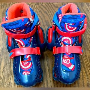Kids adjustable roller skates.